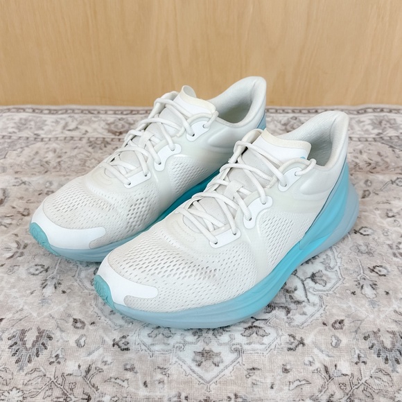Lululemon BlissFeel Running Shoes White Cyan Blue Cirrus Blue - Picture 1 of 11